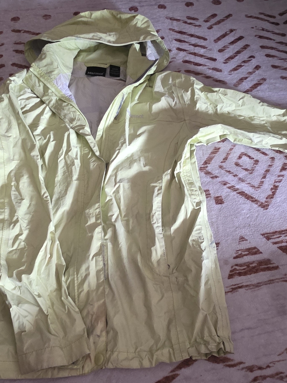 Marmot Women's Light Lime Hooded Ski Shell Jacket